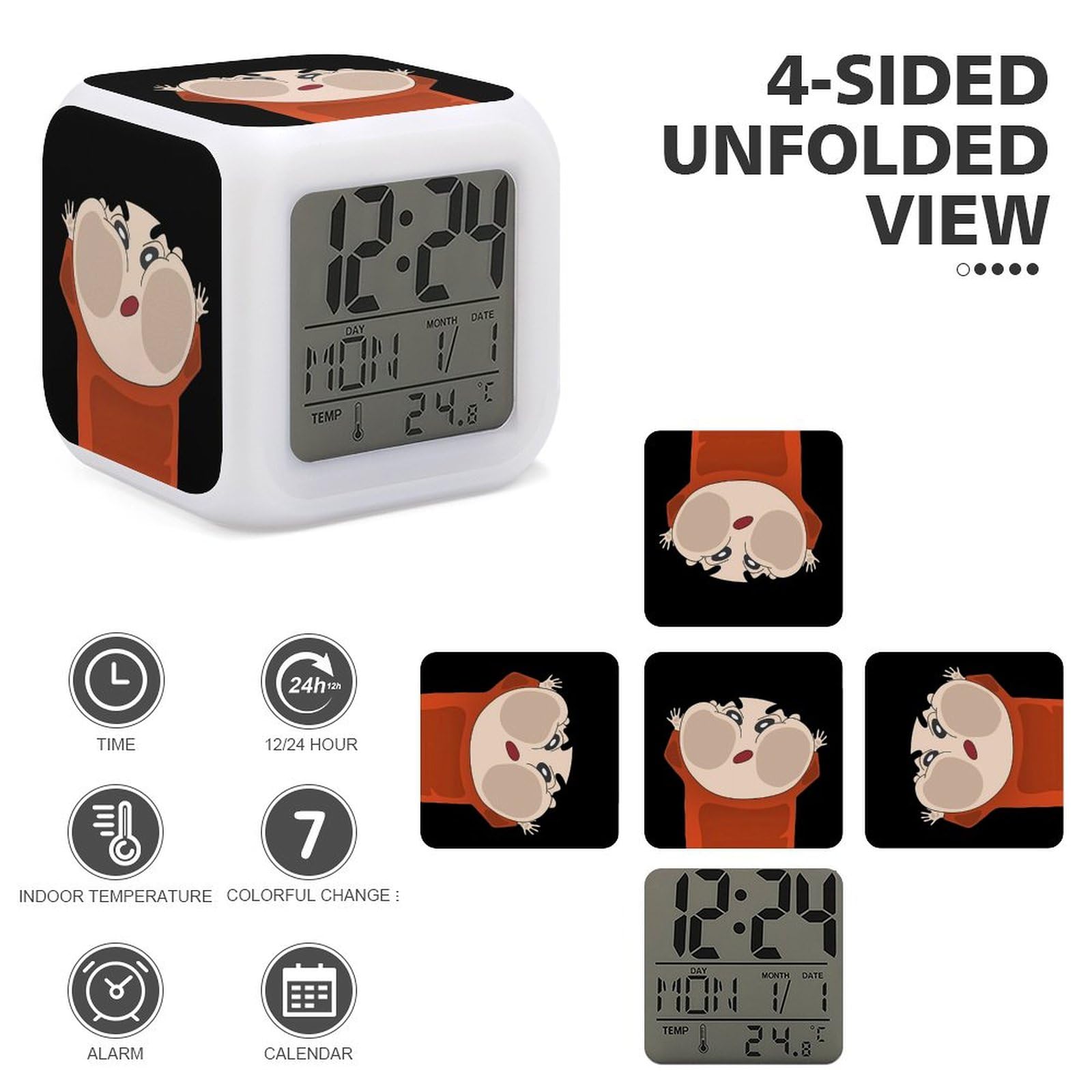 Amazon.co.jp: クレヨンしんちゃん 目覚まし時計 アナログ 大音量